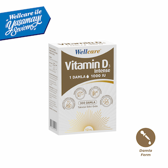 Wellcare D3 Vitamini Yoğun Damla 1000 IU - 12 ML